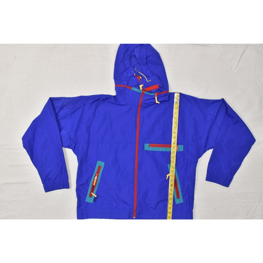Vintage Sierra Designs Men's Blue Nylon Anorak Jacket Hooded Pullover Size XL - Picture 3 of 8